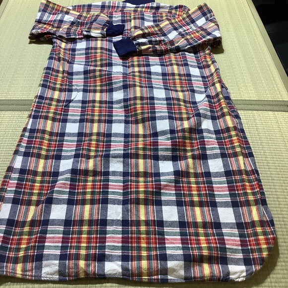 Plaid Long Sleeve Flannel Night Dress - Picture 5 of 6